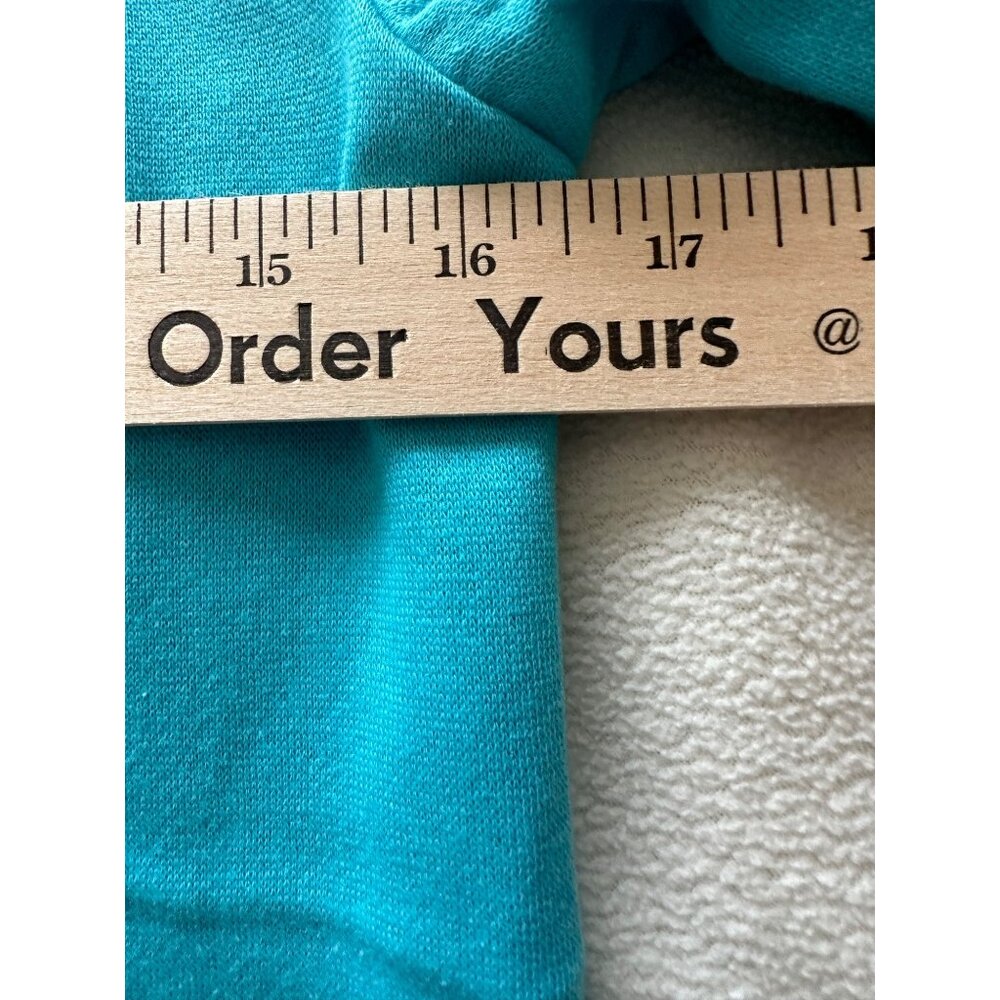 Disney Frozen Elsa Anna Olaf Girls Teal Sweatshirt Size Large New Without Tags - Picture 5 of 9